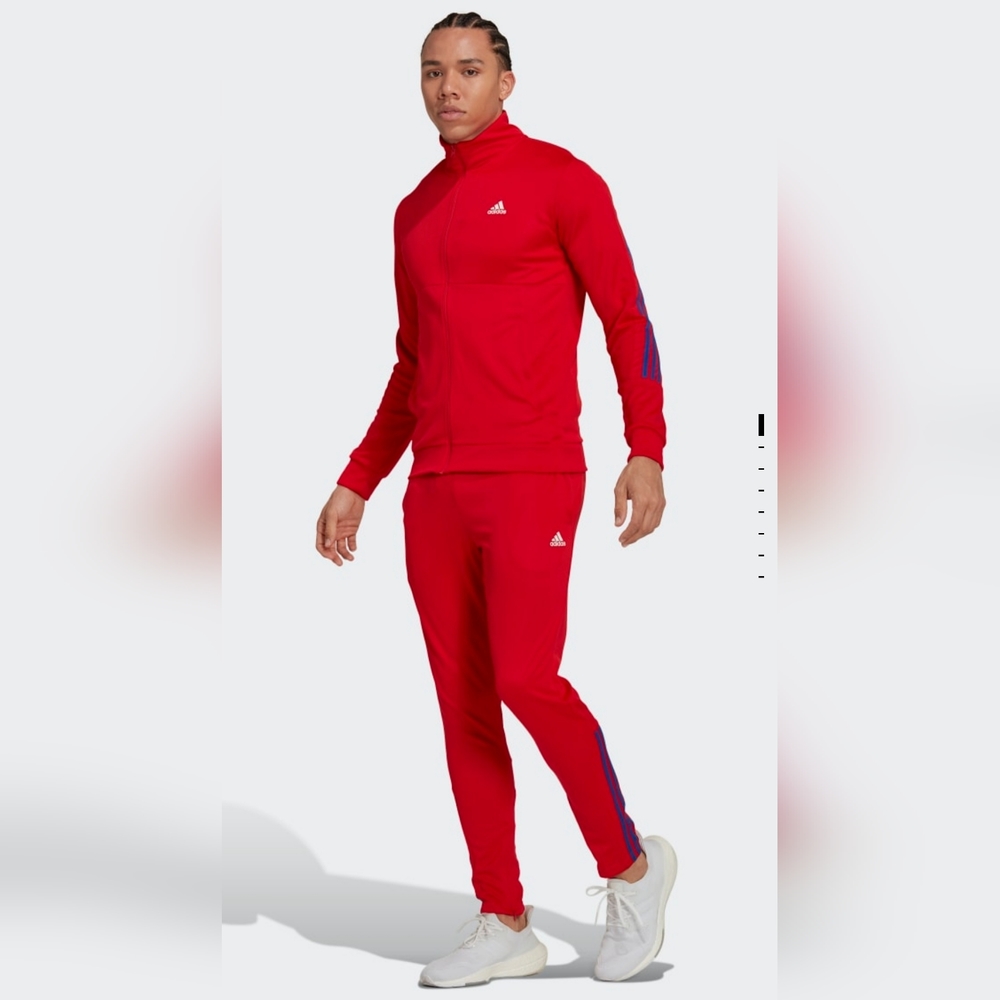 Adidas red tracksuit Jacket and Pants